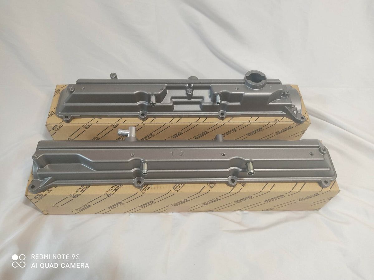 Genuine Toyota Valve Covers VVTI Supra 97-02 2JZGTE 11201-46050 11202-46021
