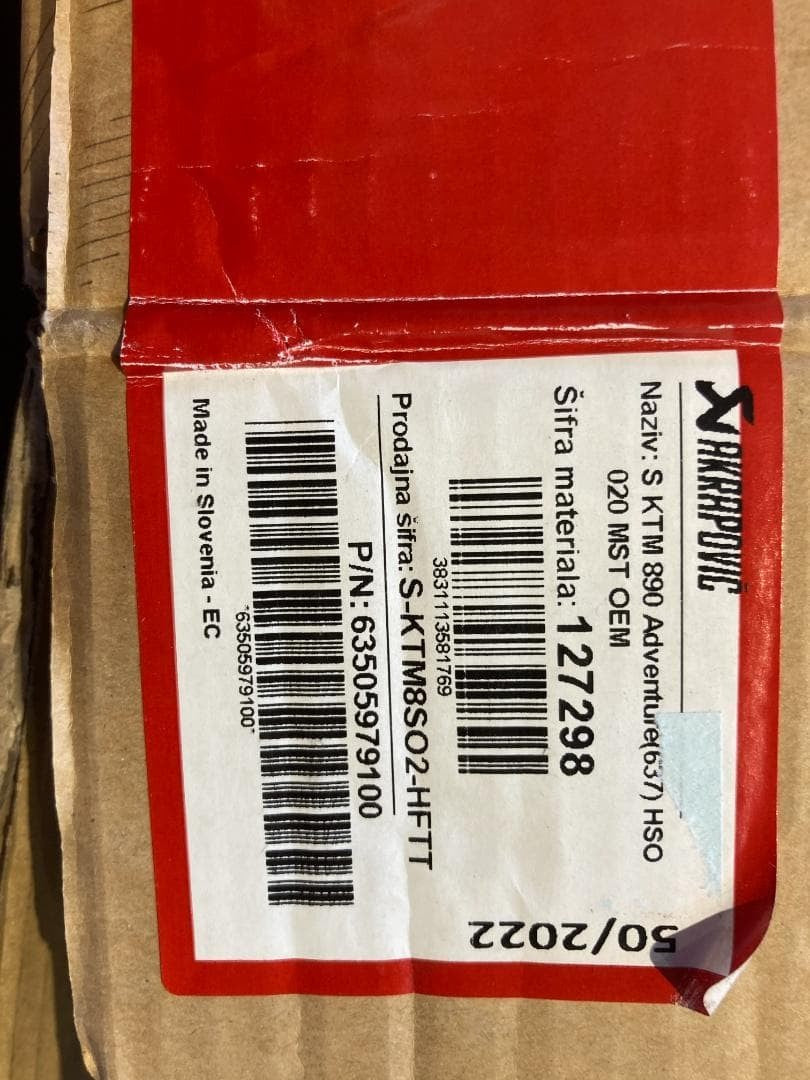 Akrapovic Slip-On Exhaust for KTM 790 890 Adventure / 790 890 Adventure R