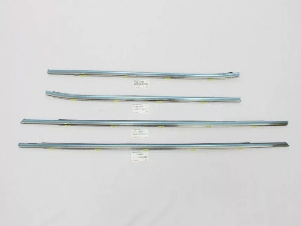 TOYOTA Genuine IS350 IS300 Front Rear Window Door Belt Moulding Set of 4 OEM