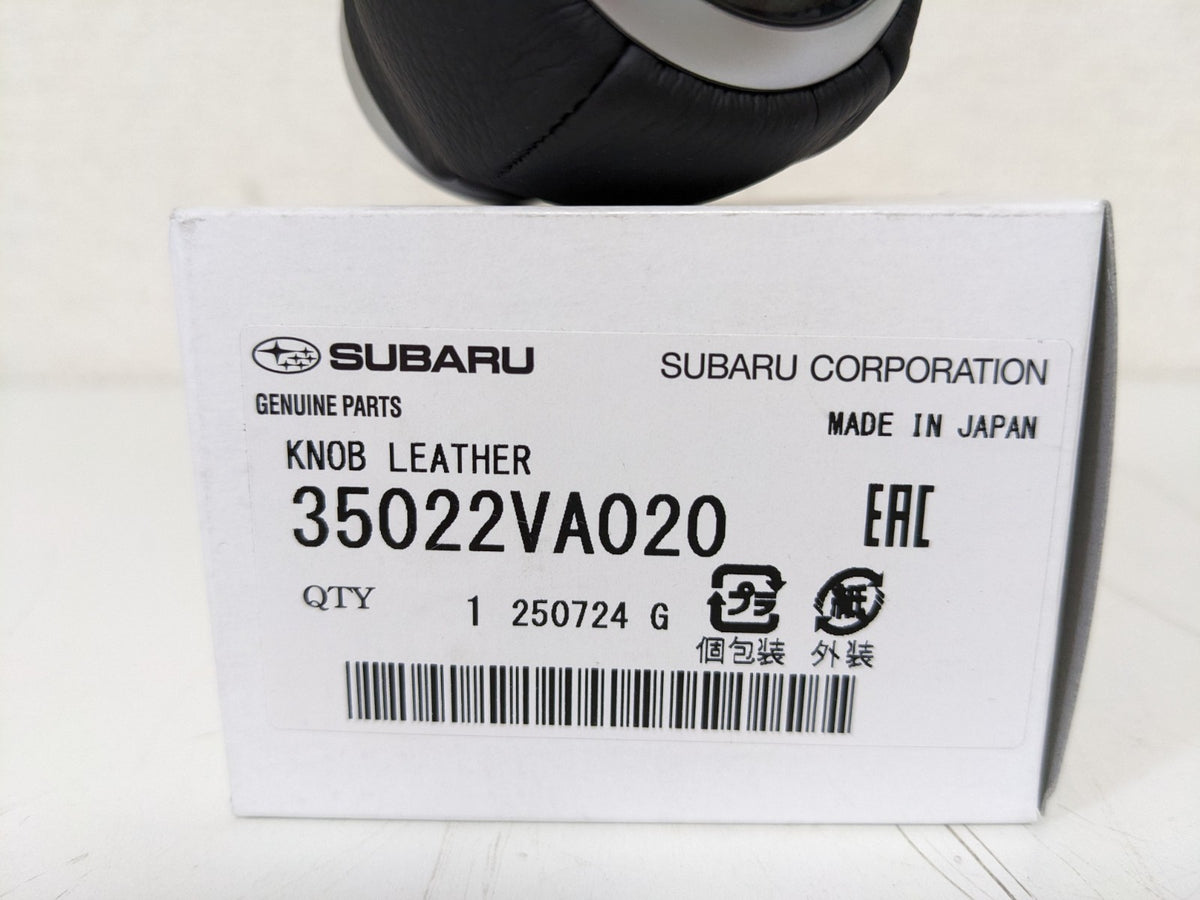 SUBARU Genuine NEW Impreza WRX STi 6Speed Manual Leather Shift Knob 35022VA020