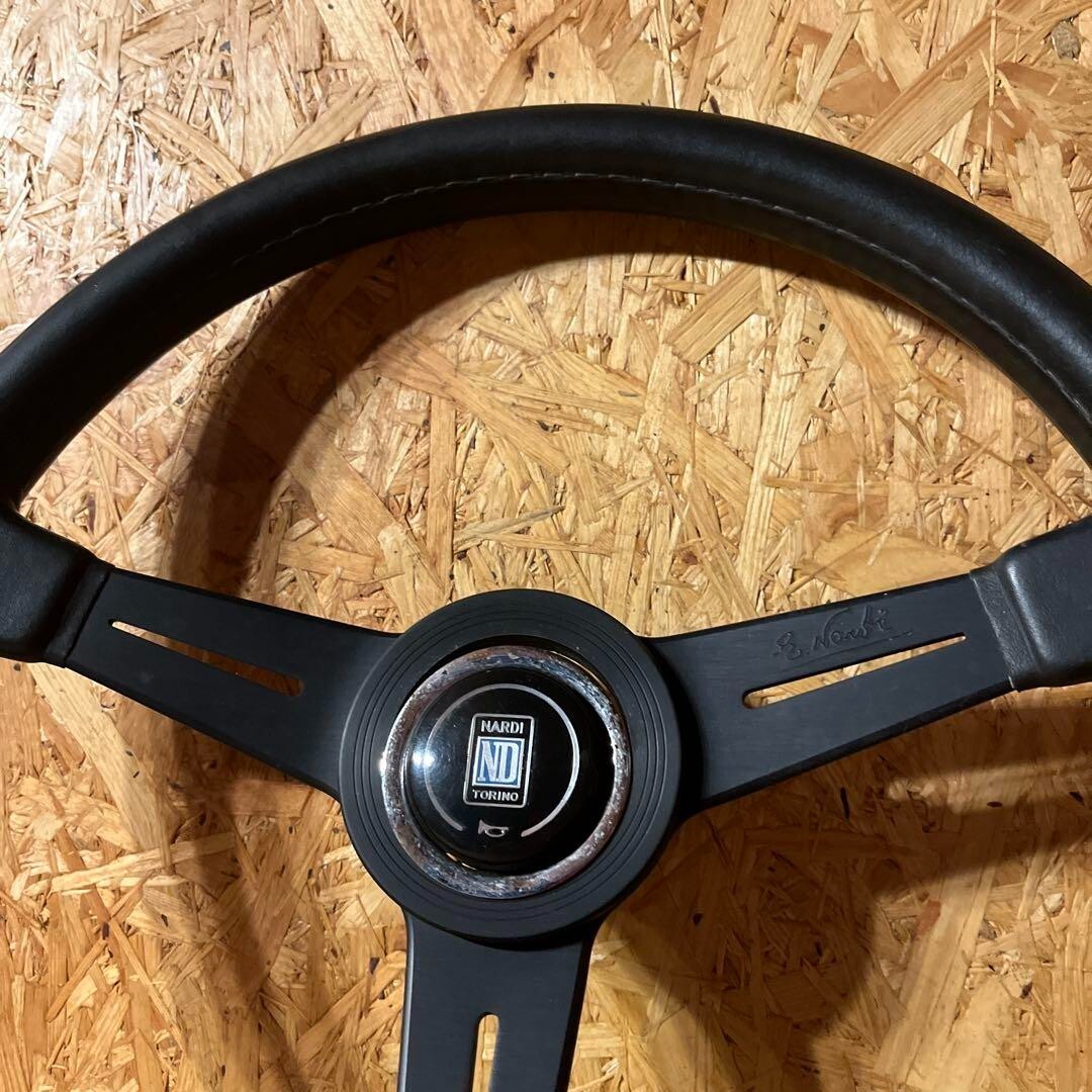 NARDI Steering Wheel Leather Black 36cm
