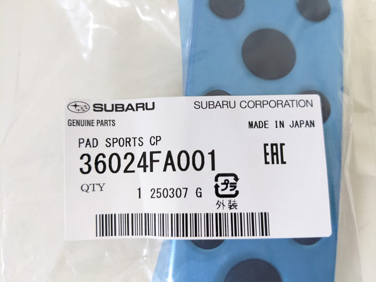 SUBARU Genuine New Clutch Brake Gas Aluminum Pedal Set 36024FA001 36024FA010 x2