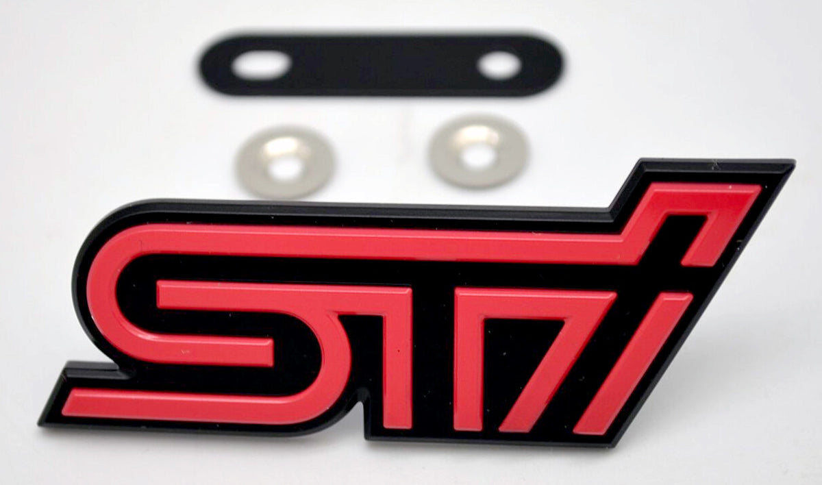 93013SA100 Subaru Genuine Forester STI SG9 Front Grille "STI" Emblem Badge