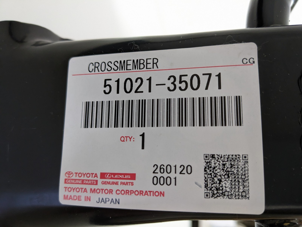 51021-35071 Toyota 4Runner FJ Cruiser Frame Auxiliary Crossmember Genuine New