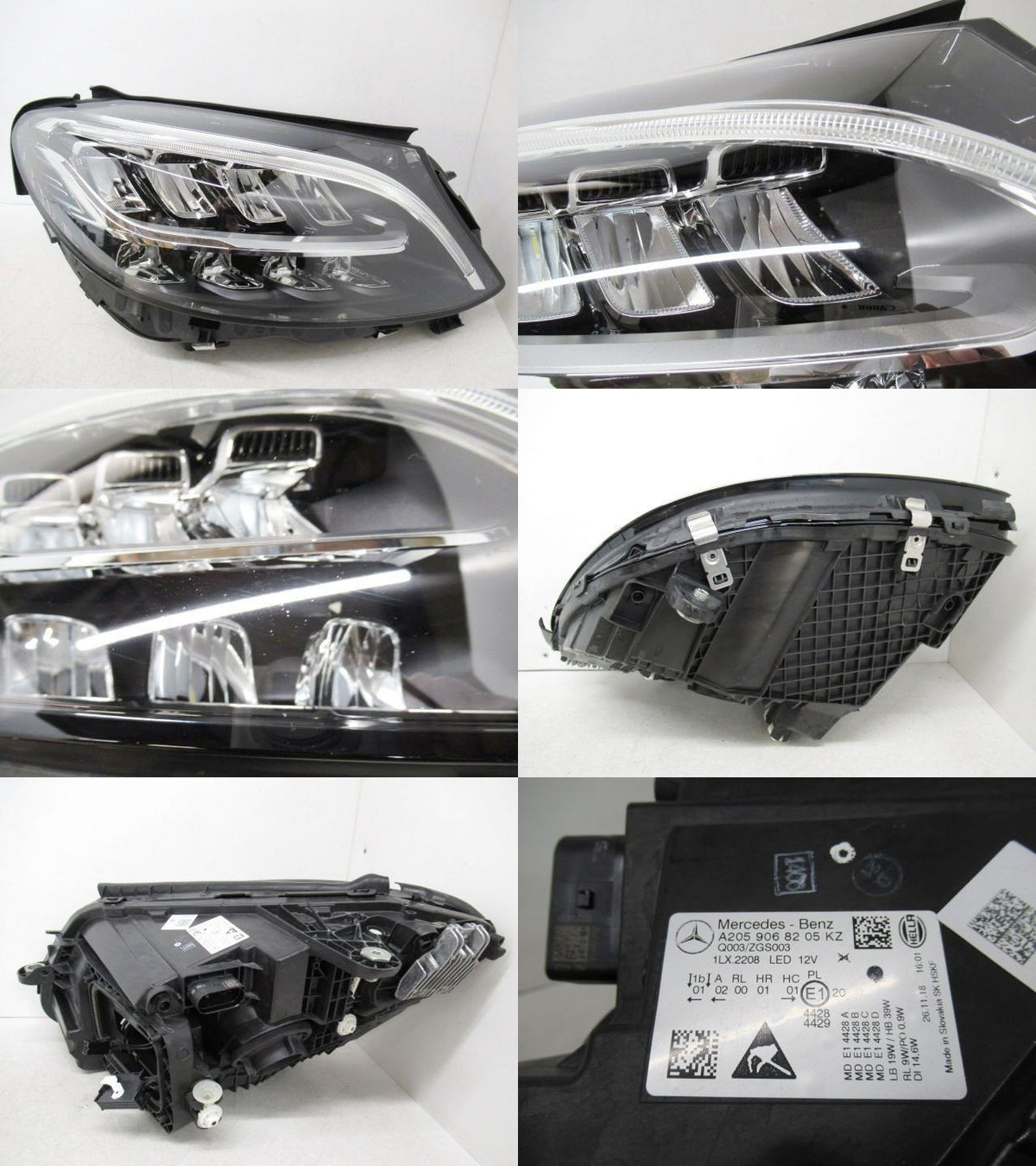 Mercedes Benz Genuine C Class W205 LED Headlight Lamps Right 18-22 RHD
