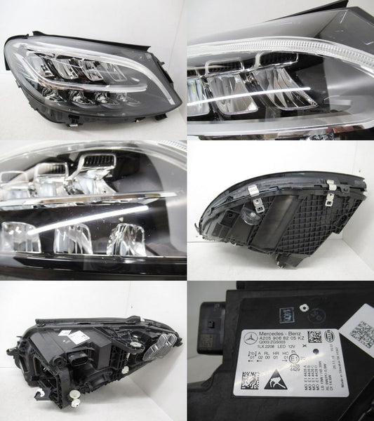 Mercedes Benz Genuine C Class W205 LED Headlight Lamps Right 18-22 RHD