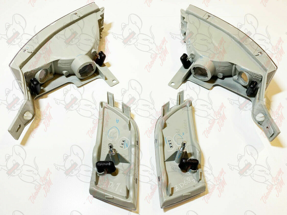 Toyota Genuine MR2 SW20 SW20L Front Left & Right turn signal lamp & Cover Set