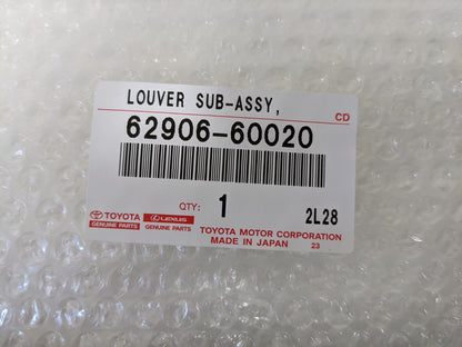 Genuine Toyota Land Cruiser 80 FJ80 Rear Louver Quarter Side Window Vent Set