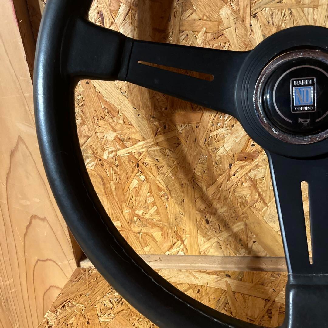 NARDI Steering Wheel Leather Black 36cm