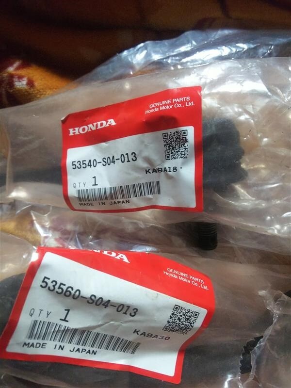 53540-S04-013 53560-S04-013 Genuine Honda Left Right Outer Tie Rod Ends Pair F/S