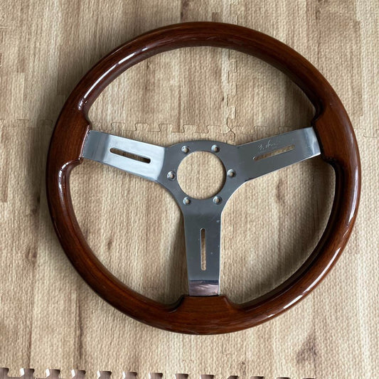 NARDI 3 Spoke Classic Wood Steering Wheel 36.5cm