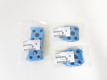 SUBARU Genuine New Clutch Brake Gas Aluminum Pedal Set 36024FA001 36024FA010 x2