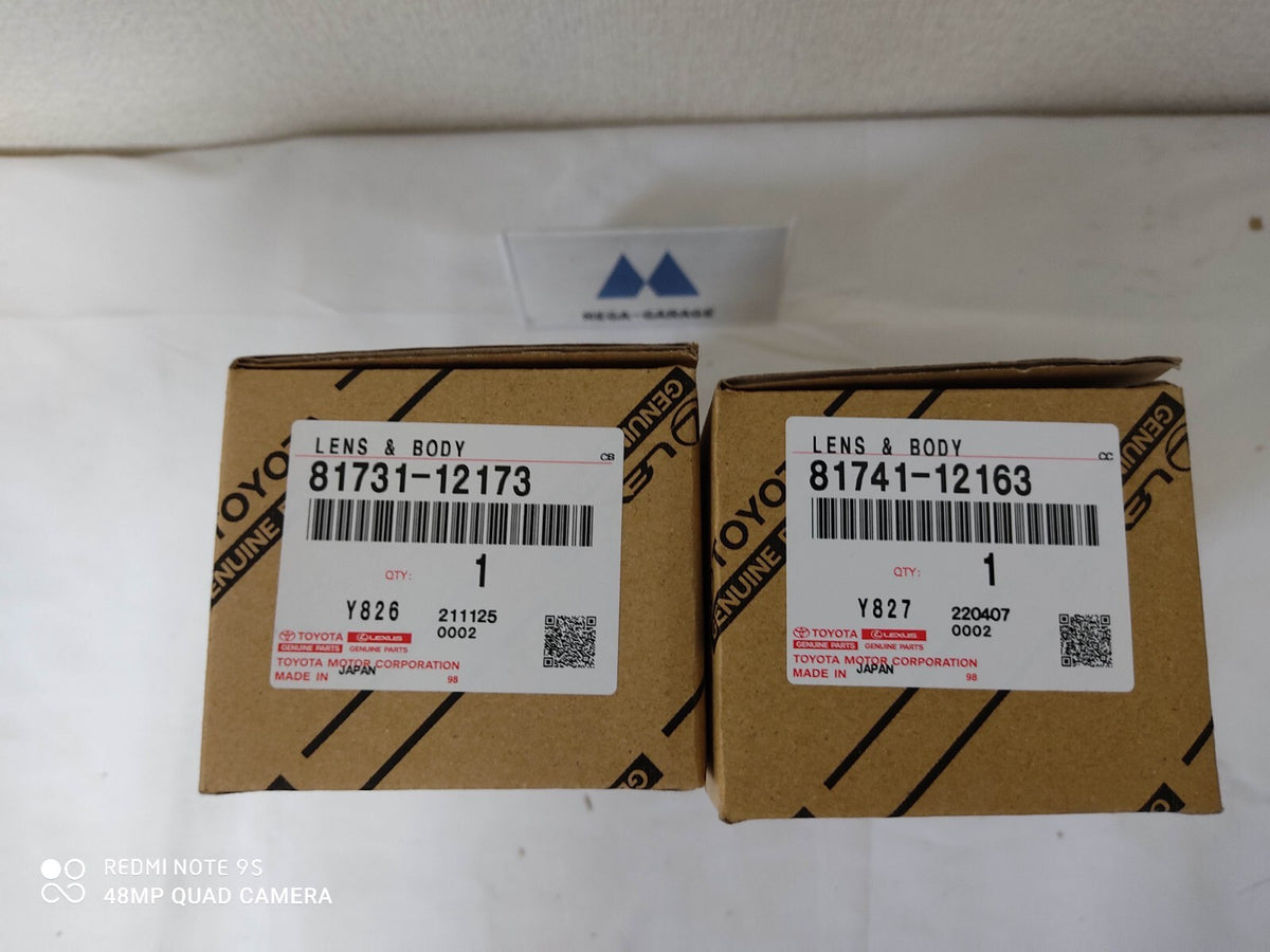 Genuine Toyota L&R Turn Signal Lamp Lenses GTS Trueno AE86 81741, 81731