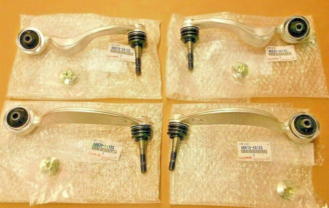 Toyota Genuine OEM Lexus LS460 LS460L (2008-2009) UPPER & LOWER CONTROL ARMS KIT