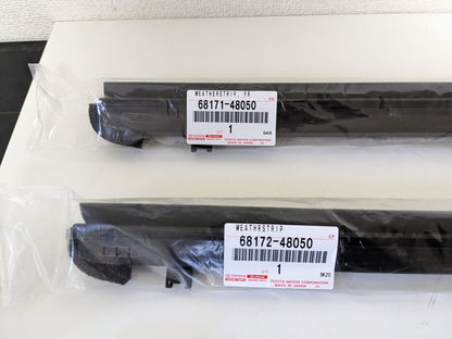 Lexus OEM WEATHERSTRIP, FRONT & REAR DOOR GLASS, INNER RH & LH SET Genuine