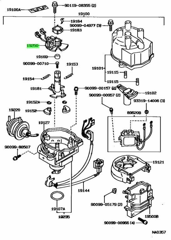 GENUINE TOYOTA SIGNAL GENERATOR 19251-16100, TERCEL EL31, COROLLA AE92