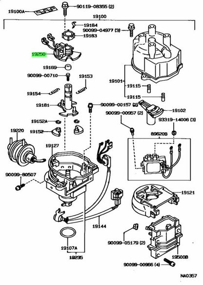 GENUINE TOYOTA SIGNAL GENERATOR 19251-16100, TERCEL EL31, COROLLA AE92