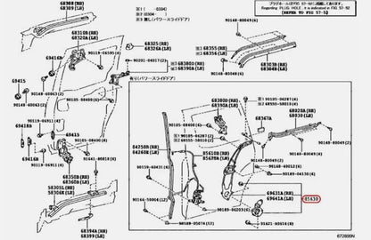 Toyota OEM MOTOR ASSY, SLIDE DOOR for Alphard Genuine 85006-58013