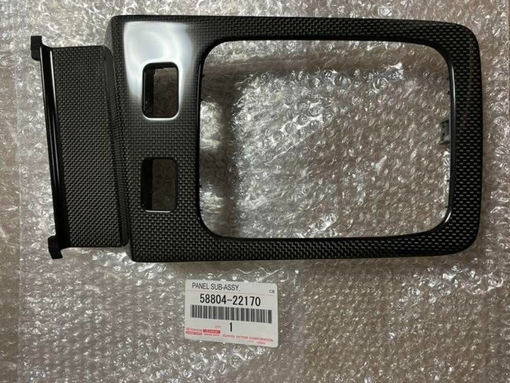 Genuine Toyota JZX100 Chaser Mark II Cresta Carbon Shift Panel Interior OEM JDM