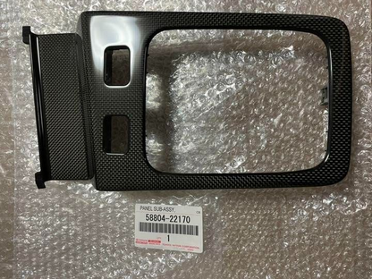 Genuine Toyota JZX100 Chaser Mark II Cresta Carbon Shift Panel Interior OEM JDM