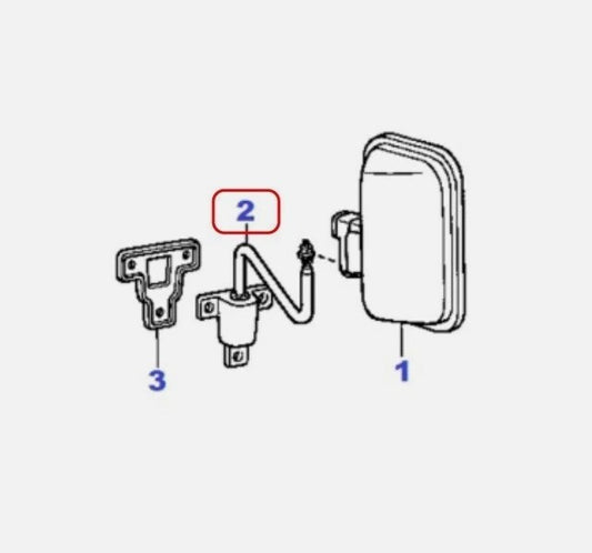 Toyota OEM Rear View Mirror Support for 80-86 Land Cruiser FJ40 87902-90803(x2)