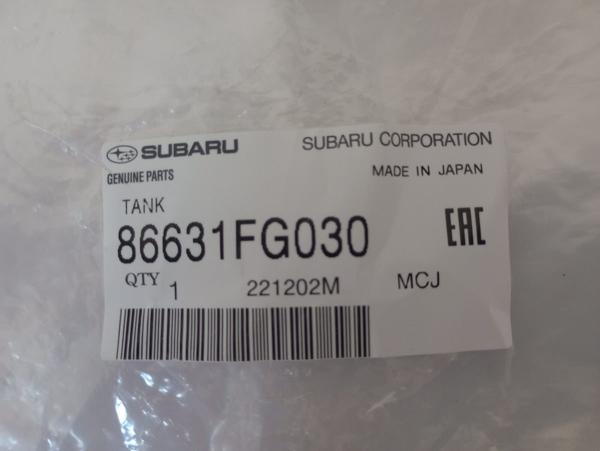 86631FG030 Subaru Genuine OEM Washer Fluid Reservoir Tank 2008-2014 Impreza
