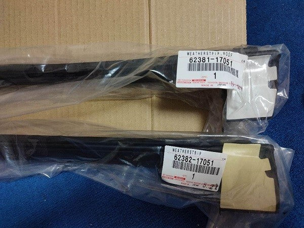 Genuine Toyota MR2 SW20 SW21 Weatherstrip Roof Side Rail Weather Strip RH LH Set