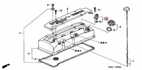 37510-PZX-003 x2 Genuine 2006-2009 Honda S2000 Sensor Tdc