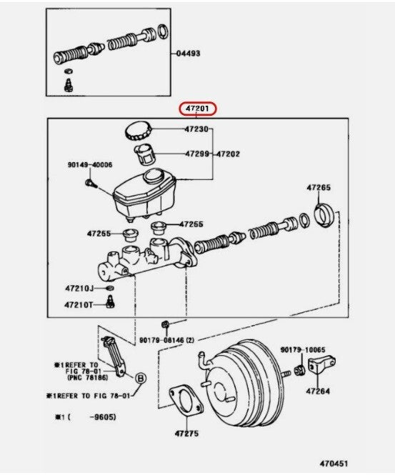 TOYOTA SUPRA JZA80 Genuine 17" wheels Brake Master Cylinder Gasket Set OEM JDM