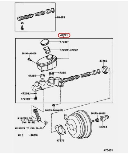 TOYOTA SUPRA JZA80 Genuine 17" wheels Brake Master Cylinder Gasket Set OEM JDM