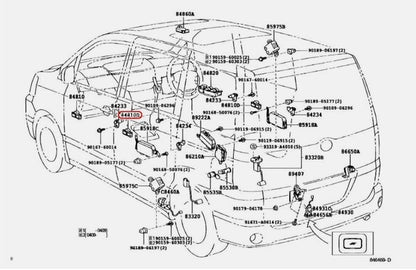 Toyota OEM Power Window Switch Genuine 84040-28060 84030-28010