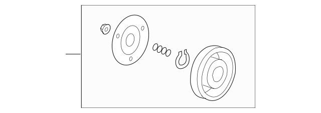 38900-RNC-Z51 New Genuine OEM Honda A/C Compressor Clutch Set 2006-2011 Civic