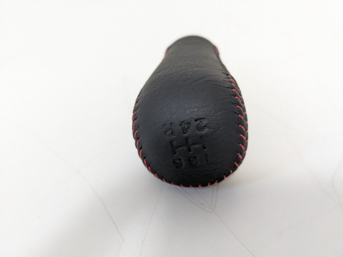 R504-17-520-00 MAZDA RX-7 FD3S SPIRIT-R GENUINE RED STITCH SHIFT KNOB OEM JDM