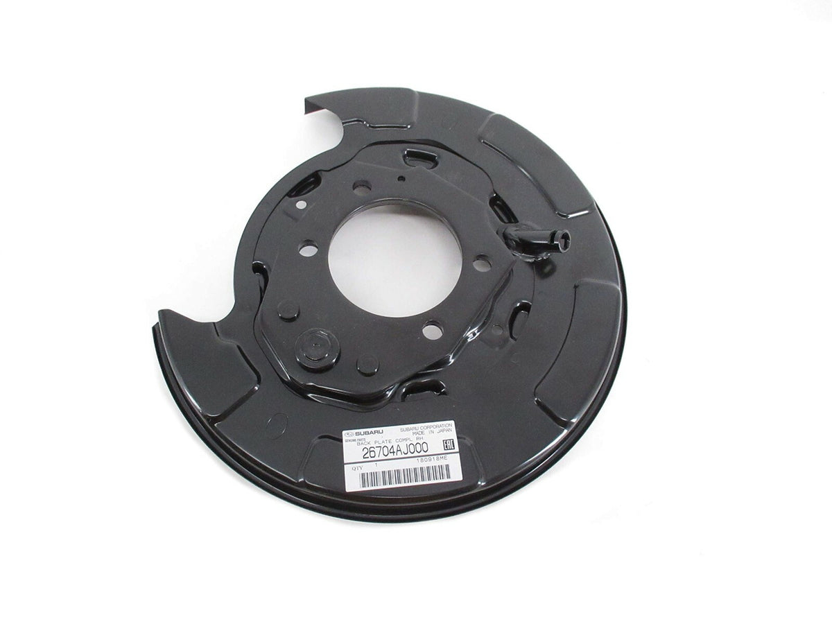 26704AJ000 Genuine Subaru Passenger Rear Brake Backing Plate Shield Right