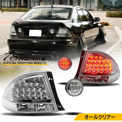 For Toyota Altezza GXE10 SXE10 LED Taillights Clear, All Clear, Full Clear