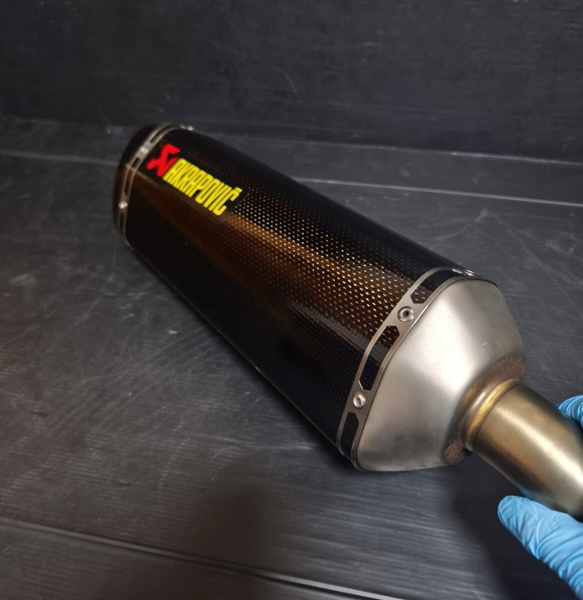 Akrapovic Carbon Slip-On Exhaust Muffler for Honda CBR400R