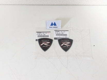 F1Y5-51-781 x2 MAZDA Genuine RX-8 SPIRIT R Emblem Badge Set