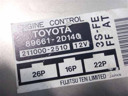Toyota Caldina ST191G 1992-1997 Engine Computer ECU 89661-2D140 JDM OEM