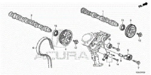 14520-RCA-A01 Honda Genuine Acura Hydraulic Timing Belt Tensioner Accord Odyssey