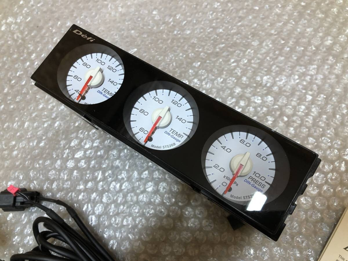 Defi DIN Gauge Water Temp,Oil Temp,Oil Pressure