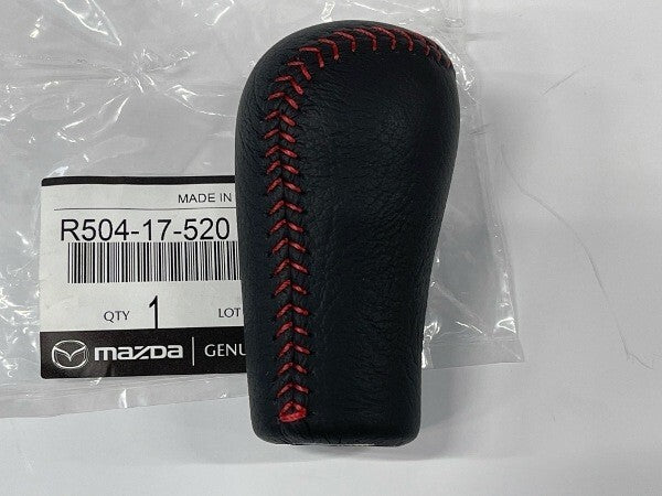 R504-17-520-00 MAZDA RX-7 FD3S SPIRIT-R GENUINE RED STITCH SHIFT KNOB OEM JDM