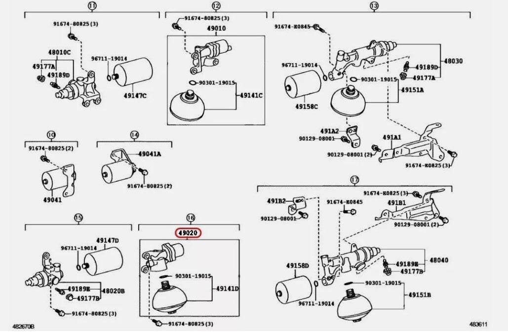 Toyota OEM VALVE ASSY, FRONT SUSPENSION CONTROL, LH 490B0-60010