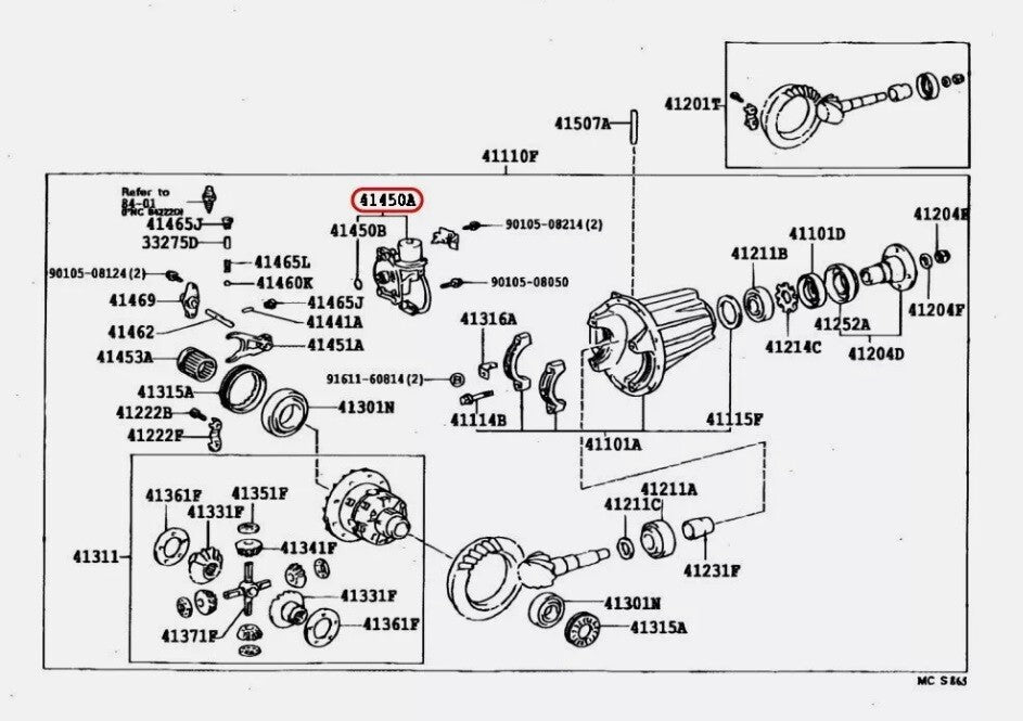 Toyota OEM Actuator for Differential Lock for Land Cruiser J80 41450-60060