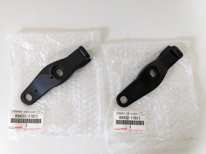 Toyota OEM STRIKER, TOP COVER LOCK, NO.1 RH & LH Set of 2 Genuine