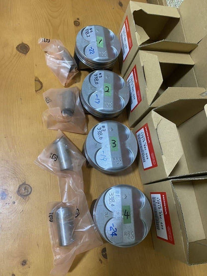 13010-RRC-000 HONDA Genuine CIVIC TYPE R FD2 K20A K20Z Piston Set of 4 Pcs OEM