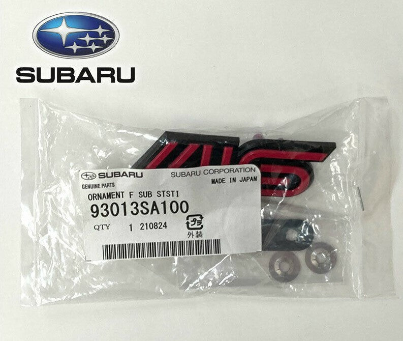 93013SA100 Subaru Genuine Forester STI SG9 Front Grille "STI" Emblem Badge