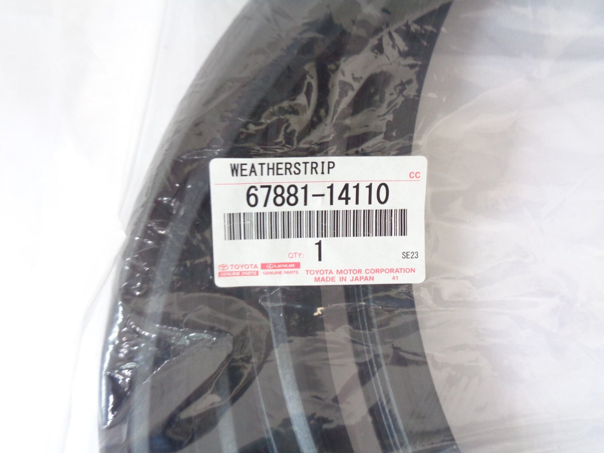 67881-14110 Toyota Genuine Supra GA70 MA70 JZA70  Back Door Weather Strip OEM