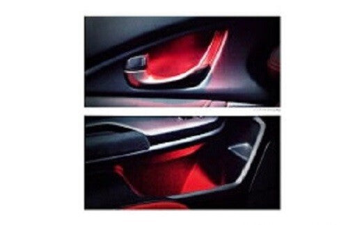 HONDA CIVIC FC1 FK7 FK8 Type R Genuine Inner Door Handle RED LED LIGHT Kit OEM