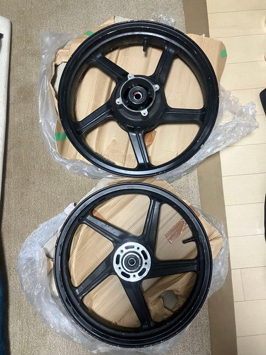 Kawasaki Zephyr 400 Front & Rear Wheel Set Genuine OEM