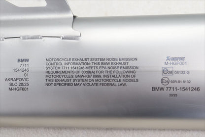 Akrapovic Slip-On Exhaust Muffler for BMW S1000RR 2019-2022